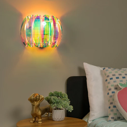 Lucide GLINSTAR - Applique murale - 1xE27 - Multicolor - ambiance 1